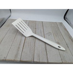 Hutzler Spatula Nylon Slotted Reinforced Turner Flipper No 717 White LOPOL